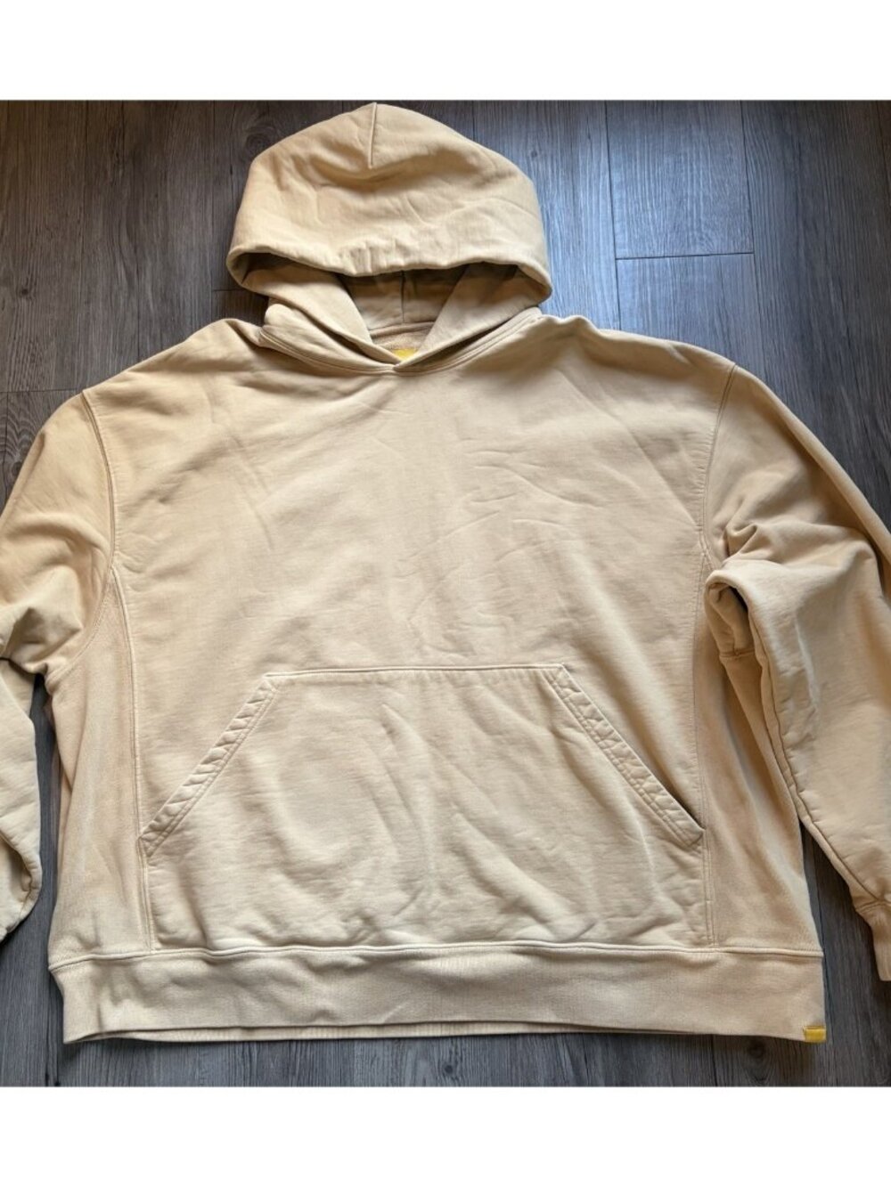 Yellow Label Co Hoodie Tan Sz 4XL Heavyweight 100% Cotton